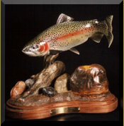 Deschutes Redside Trout carving