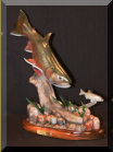 Brook Trout fish sculpture