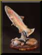 Custom Rainbow Trout carving